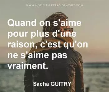 Citation de Sacha GUITRY