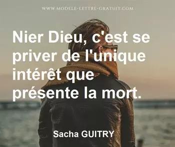 Citation de Sacha GUITRY