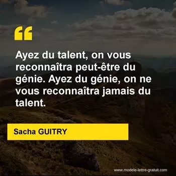 Citation Sacha GUITRY