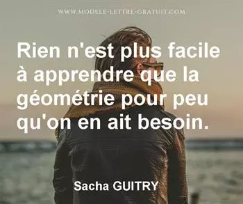 Citation de Sacha GUITRY
