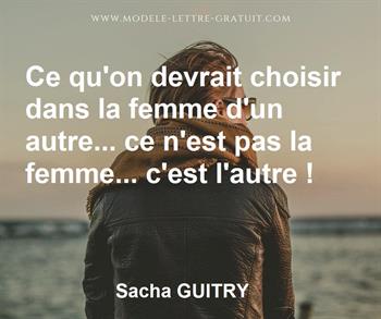 Citation de Sacha GUITRY