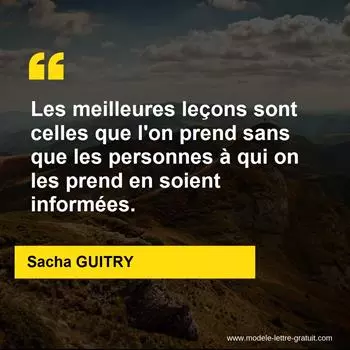Citation Sacha GUITRY