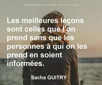 Citation de Sacha GUITRY