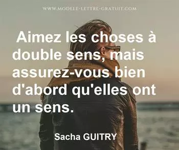 Citation de Sacha GUITRY
