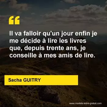 Citation Sacha GUITRY