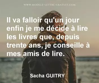 Citation de Sacha GUITRY