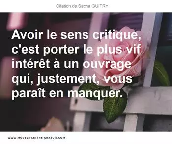 Citations Sacha GUITRY