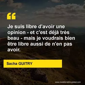 Citation Sacha GUITRY