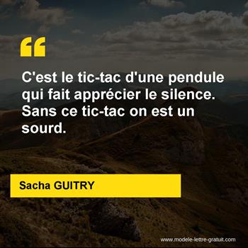 Citation de Sacha GUITRY