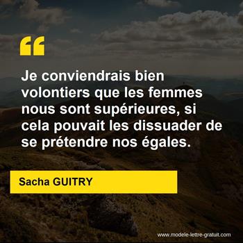 Citation de Sacha GUITRY