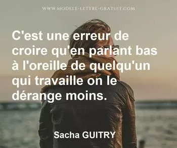 Citation de Sacha GUITRY