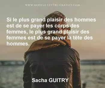 Citation de Sacha GUITRY