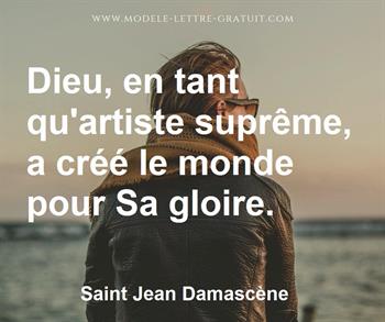 Citation de Saint Jean Damascène