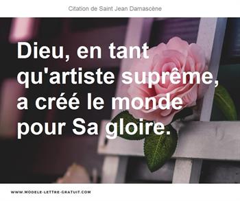 Citations Saint Jean Damascène