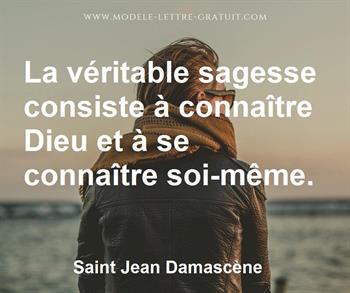 Citation de Saint Jean Damascène