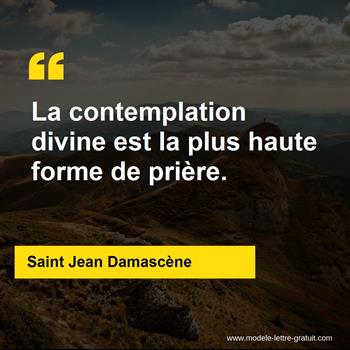 Citation Saint Jean Damascène