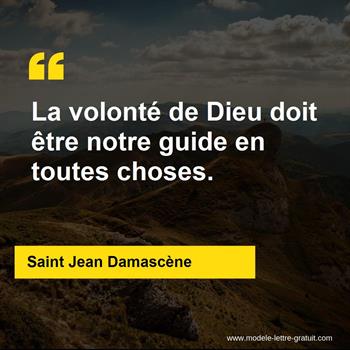 Citation Saint Jean Damascène