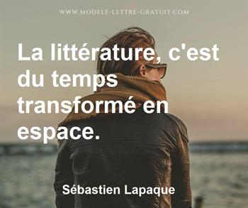 Citation de Sébastien Lapaque