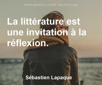 Citation de Sébastien Lapaque