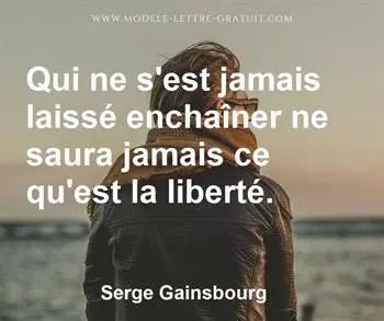 Citation de Serge Gainsbourg