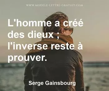 Citation de Serge Gainsbourg