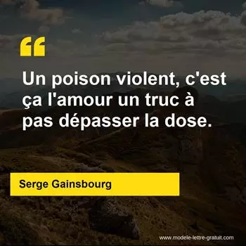 Citation Serge Gainsbourg