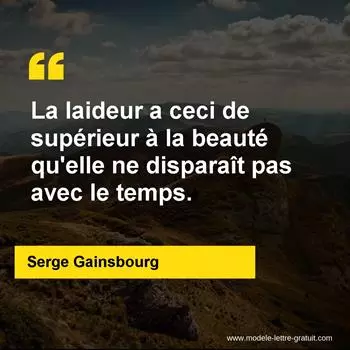 Citation Serge Gainsbourg