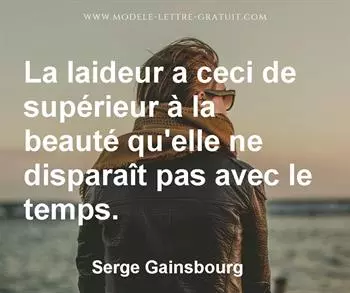 Citation de Serge Gainsbourg