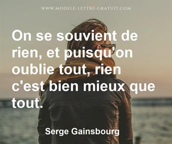 Citation de Serge Gainsbourg