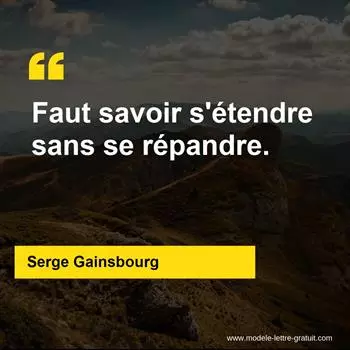 Citation Serge Gainsbourg