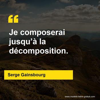 Citations Serge Gainsbourg
