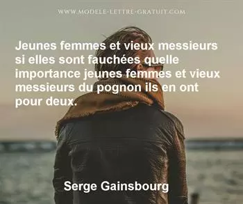 Citation de Serge Gainsbourg