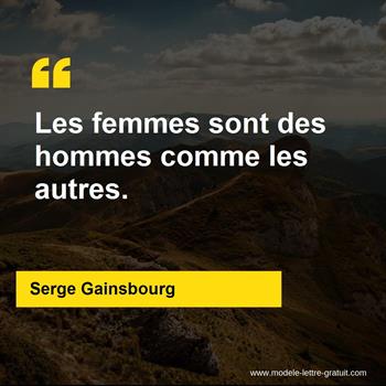 Citation Serge Gainsbourg
