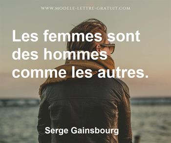 Citation de Serge Gainsbourg