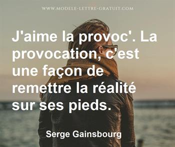 Citation de Serge Gainsbourg