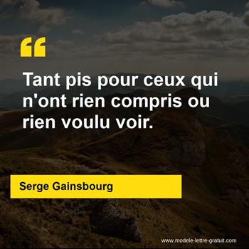 Citation Serge Gainsbourg