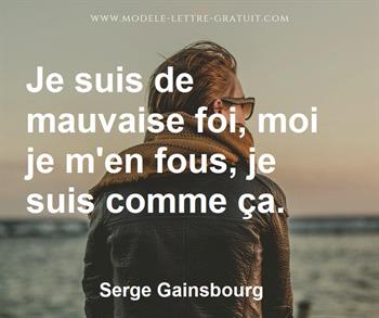Citation de Serge Gainsbourg