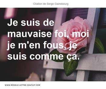 Citations Serge Gainsbourg