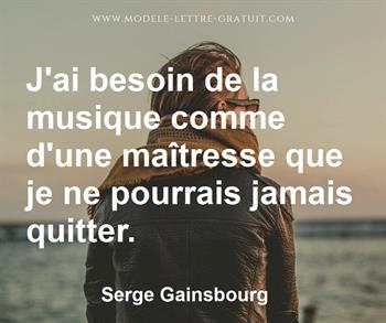 Citation de Serge Gainsbourg