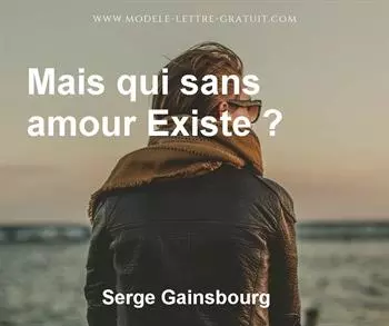 Citation de Serge Gainsbourg