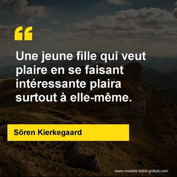 Citation de Sören Kierkegaard