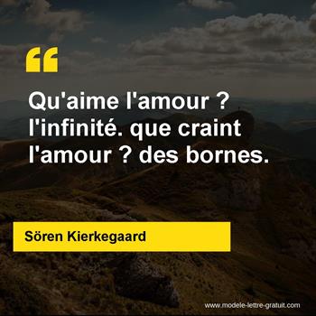 Citation de Sören Kierkegaard