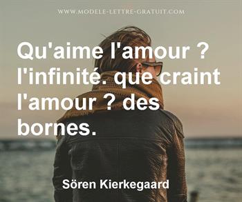 Citation de Sören Kierkegaard