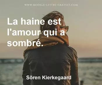 Citation de Sören Kierkegaard