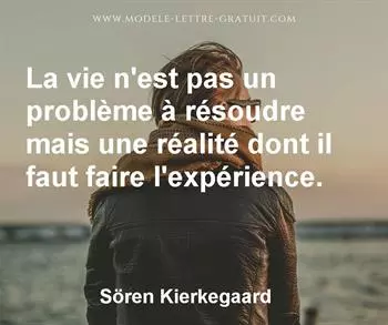 Citation de Sören Kierkegaard