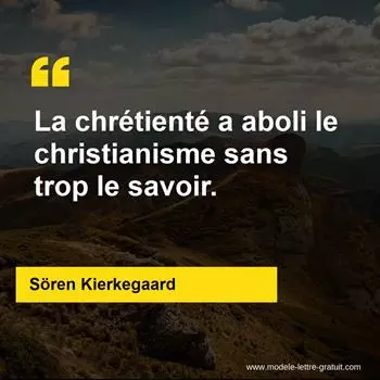 Citation Sören Kierkegaard
