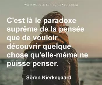 Citation de Sören Kierkegaard
