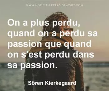 Citation de Sören Kierkegaard