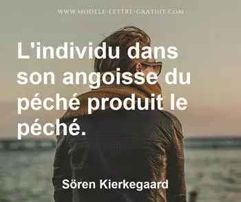 Citation de Sören Kierkegaard