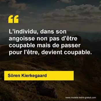 Citation Sören Kierkegaard